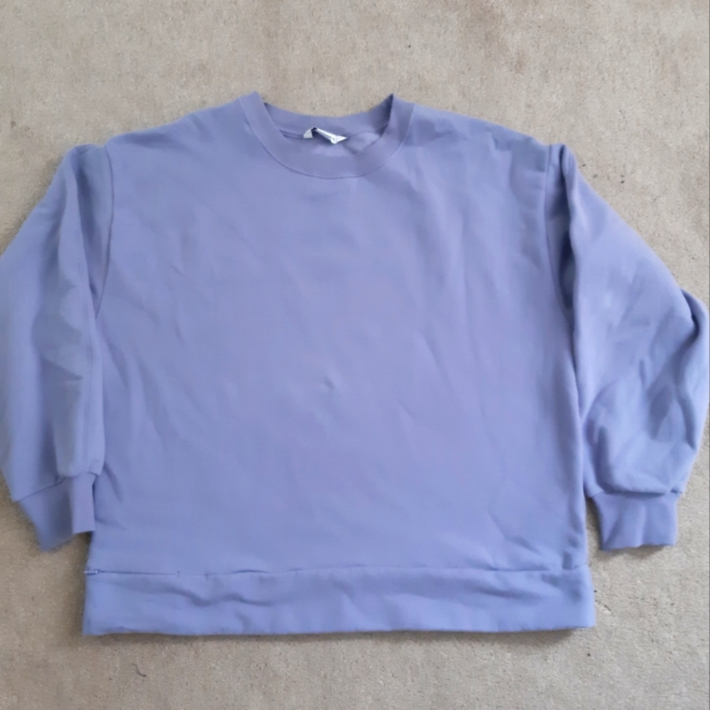 Athleta Retroplush Crew neck Sweatshirt Purple Large